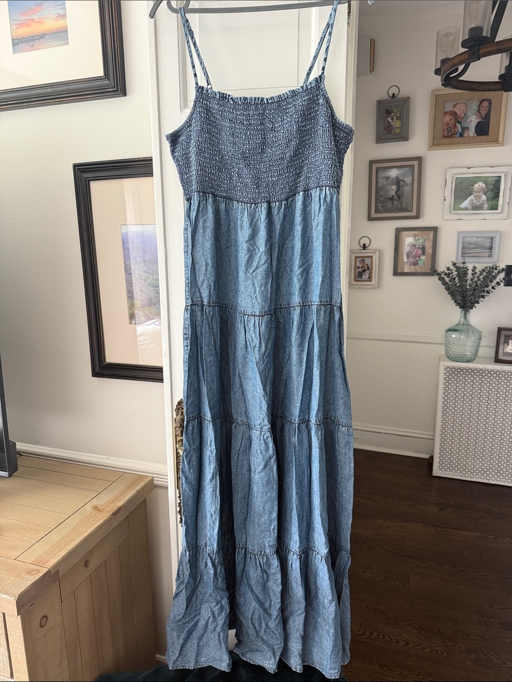 Z Supply Blue Chambray Maxi Dress